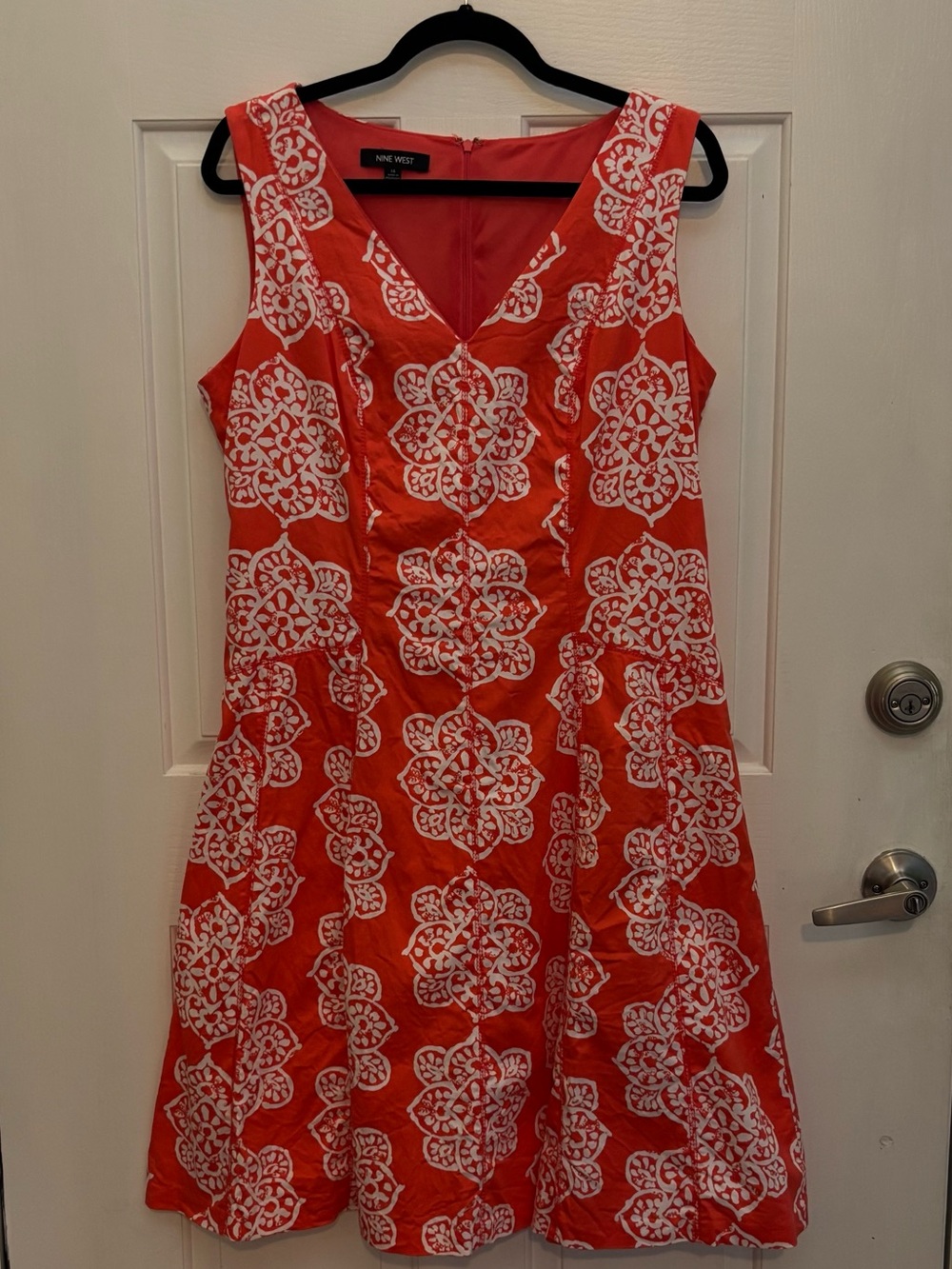 Nine West Coral A-line Fit and Flare Dress Plus Size 14 - Picture 5 of 15